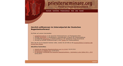 Desktop Screenshot of priesterseminare.org