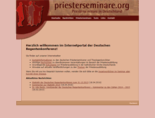 Tablet Screenshot of priesterseminare.org